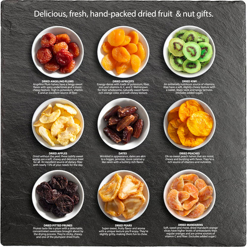 Deluxe Sweet Bloom Dried Fruit Gift Basket - Perfect for Any Occasion