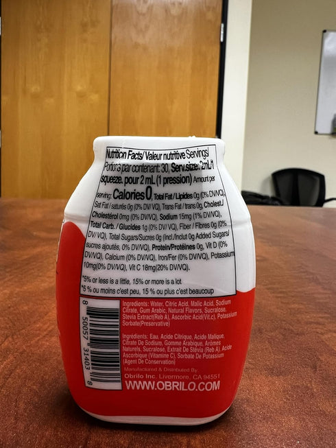 2.0 oz 10 10 Pack) Obrilo Water Enhancer Liquid Flavoring Drops - ZERO Sugar/Calorie, Dye Free, Naturally Flavored