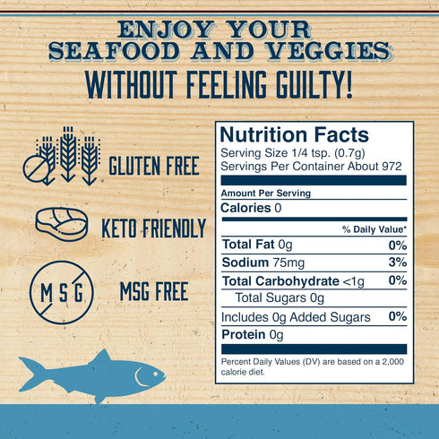 DennyMike’s Fintastic Seafood Seasoning Blend, Dill and Lemon Pepper for Fish and Shellfish, 24 oz