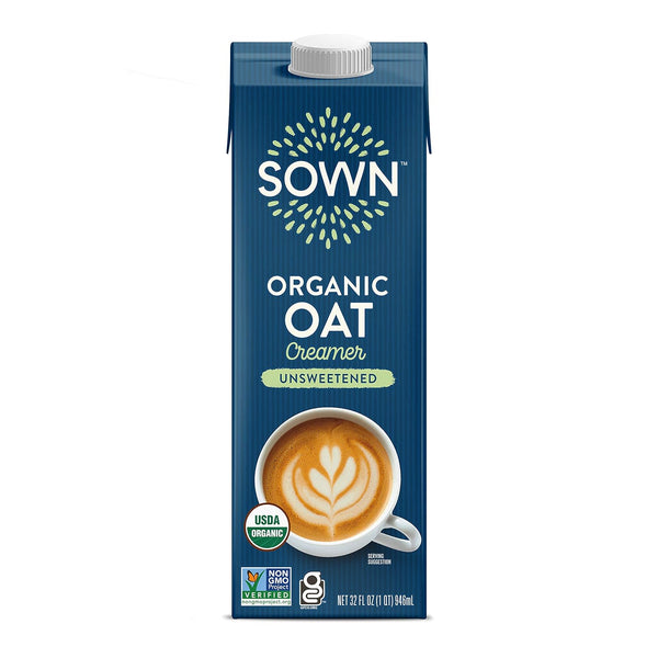 SOWN Organic Oat Creamer Unsweetened - Barista Oat Milk Non Dairy Coffee