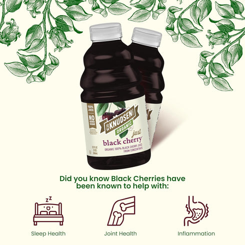 32 oz (Pack 1) R.W. Knudsen Organic Just Black Cherry from Concentrate, fl