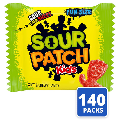 Gummy 140 Packs SOUR PATCH KIDS Soft & Chewy Candy, Bulk Candy, Snack