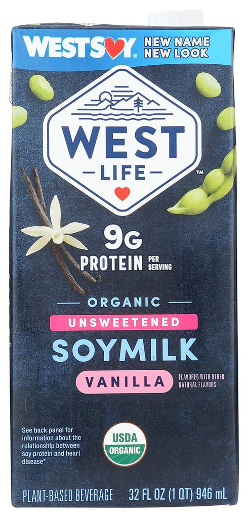 Westsoy , Soy Milk Vanilla Unsweetened Organic, 32 Fl Oz