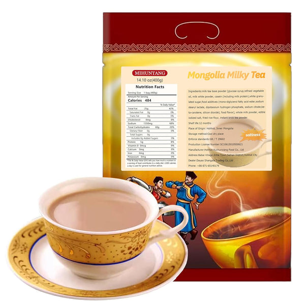 MIHUNTANG Mongolia Traditional Instant Milk Tea Powder 400g Salty milk tea breakfast instant