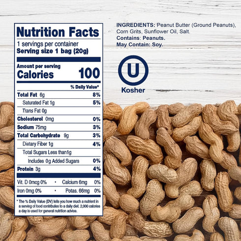 0.7 oz (Pack 12) Osem Bamba Peanut Butter Puffs - Peanut Butter Puffs Bulk, Vegan PB Snack with Crunch for Babies