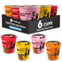 Hethstia High Protein Ramen Variety Pack, 6-Pack Instant Vegan Noodle Soup Cups