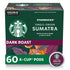 Starbucks K-Cup Coffee Pods, Dark Roast Coffee, Sumatra for Keurig Brewers, 100%