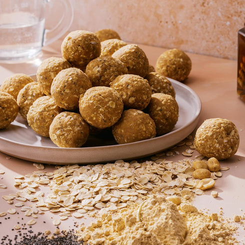 8g 10.58 Oz PBfit No Bake Peanut Butter Protein Ball Mix, Protein, Made with Chia Seeds & Whole Grain Oats, Gluten