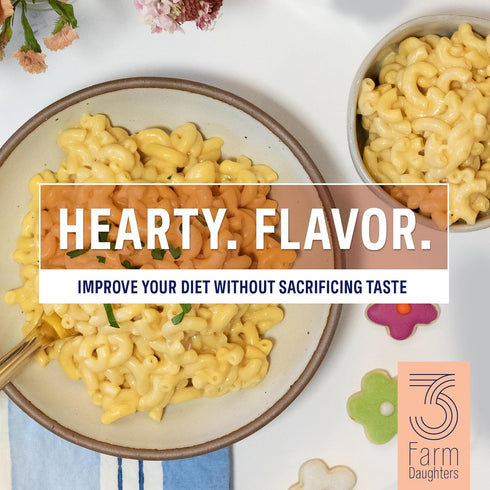 Elbow Pack, Elbow 12 oz. (8 Pack) Three Farm Daughters High Fiber Macaroni Pasta Low GI, Non GMO Pasta Noodles, Low Net