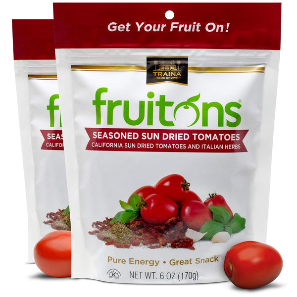 Traina Home Grown Fruitons Seasoned California Sun Dried Tomatoes and Italian Herbs