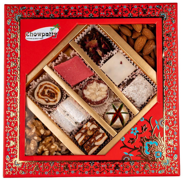 Assorted Sweets & Dry Fruit Gift Box 1 LB