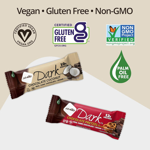 1.76 oz., 12-Count Nugo Dark Chocolate Pretzel Bar with Sea Salt