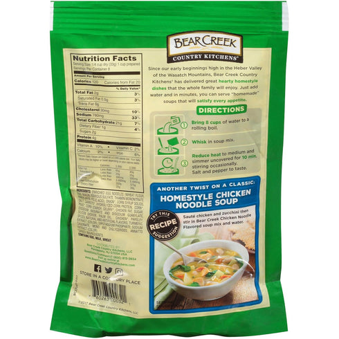 9.3 (Pack 6) Bear Creek Soup Mix, Chicken Noodle, Ounce