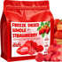 Nahasahr 16oz Freeze Dried Whole Strawberries - Lightly Sweetened, Crunchy Fruit for Yogurt,