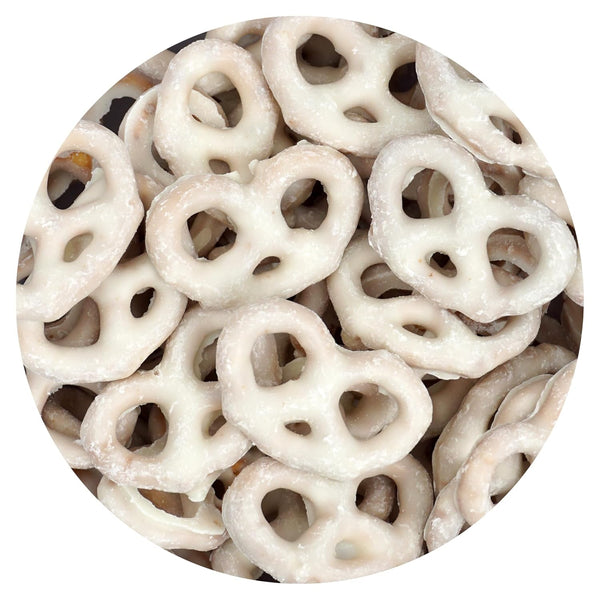 Yogurt Covered Pretzels, 1 Pound Bulk Bag, Yogurt Pretzels, White Candy, The