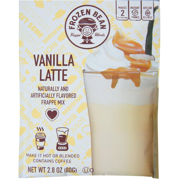 Frozen Bean Vanilla Latte Frappe Mix, 2.8 Ounces (Pack of 4)