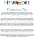 Herb Lore 65 Organic Pregnancy Tea - Servings Loose Leaf - Raspberry Leaf Tea for Pregnant Women - First Trimester