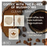 5 oz (63 Instant Mushroom Coffee, Mushroom Coffee Ground, Servings), Arabica, Kosher