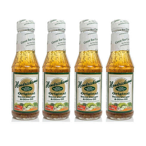 Hendrickson's Hendricksons Dressing Original Sweet Vinegar and Olive Oil 16 fl oz (4-pack)