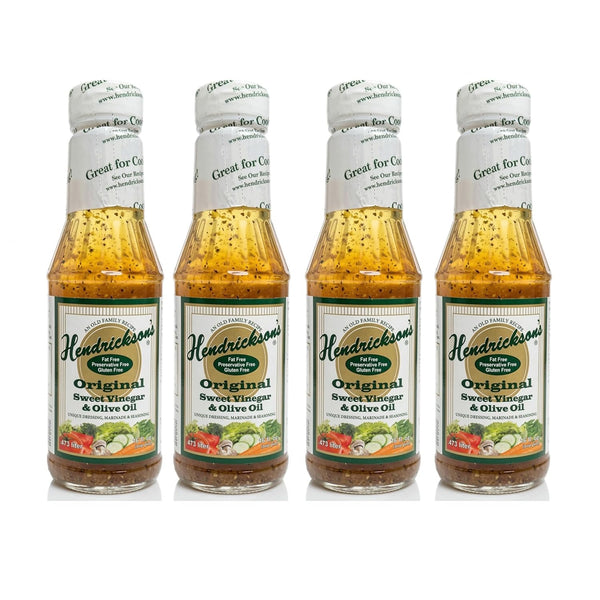 Hendrickson's Hendricksons Dressing Original Sweet Vinegar and Olive Oil 16 fl oz (4-pack)