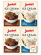 Junket Ice Cream Mix Bundle - 2 Vanilla and 2 Chocolate (4
