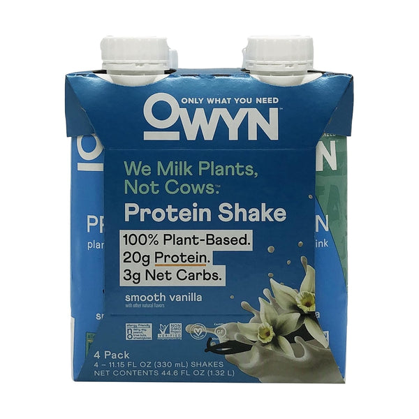 OWYN Smooth Vanilla Plant-Based Protein Shake 4pk, 11.15 FZ