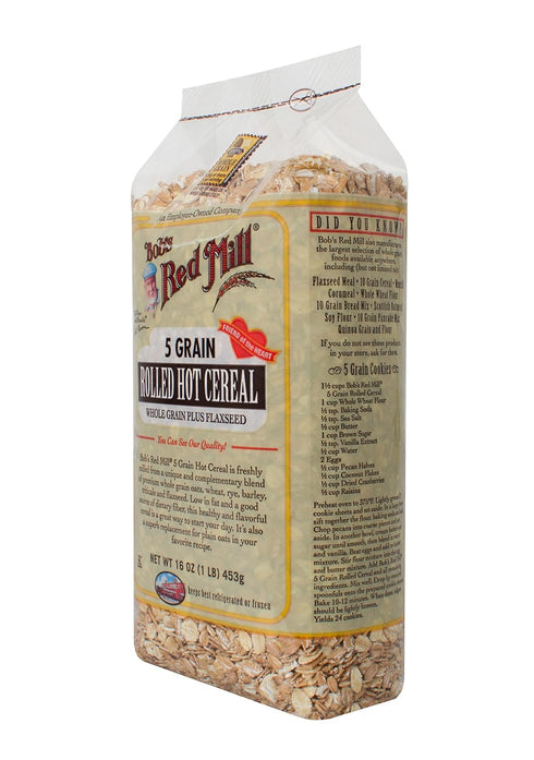 5 16-ounce Bob's Red Mill Grain Rolled Hot Cereal
