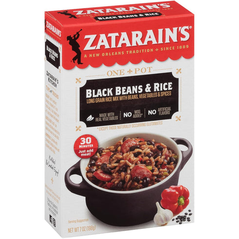 7 oz (Pack 12) Zatarain's Black Beans & Rice