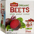 Organic Red Beets, Whole, Peeled & Cooked, 3 pack 17.6 oz (3.3