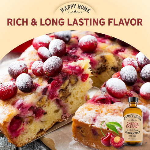 Happy Home Natural Cherry Flavor, Certified Kosher, 4 oz