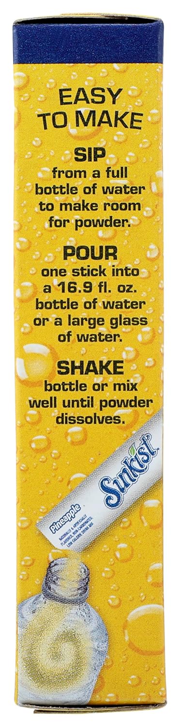 Sunkist Packs Zero Sugar Drink Mix Singles - Convenient Flavor
