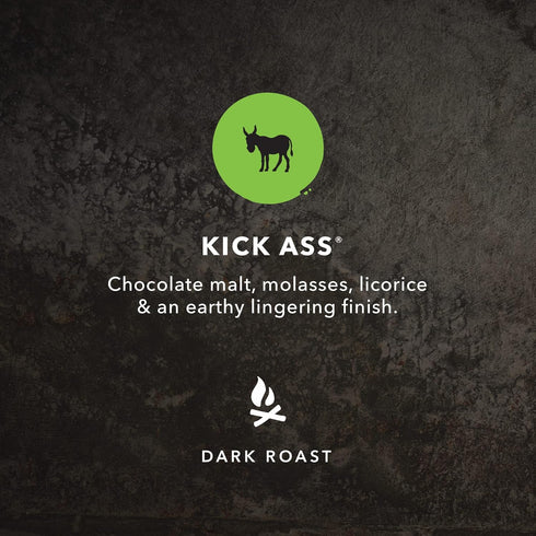 2.2 Lb, 35.2 Kicking Horse Coffee, Kick Ass, Dark Roast, Whole Bean, Certified Organic, Fairtrade, Kosher Coffee, Ounce