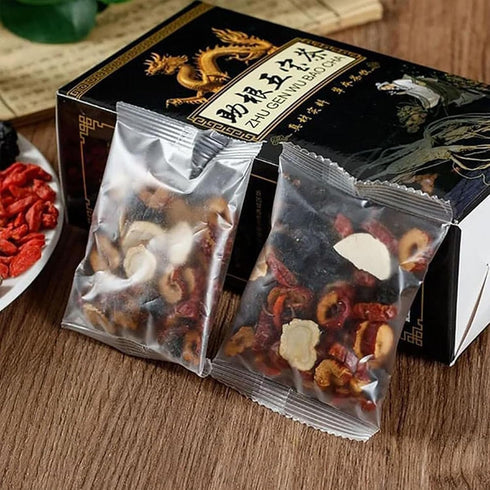 Andonisus Mulberry 30 (30bag/3boxes) Ginseng Herbal Tea, bags Kidney Tea Formula Ginseng Six Treasure Tea, Organic
