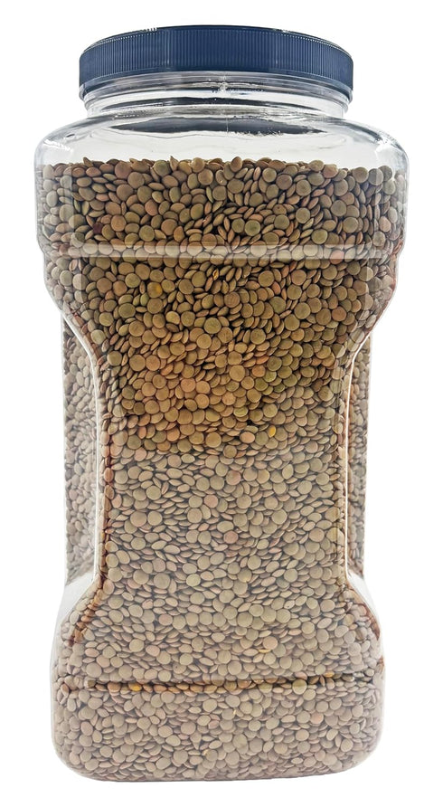 8 lbs. Dried Green Lentils | Triple Washed | by Dasher's Spice & Beans |