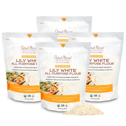 Great River Organic Milling Lily White Organic All-Purpose Flour | Unbleached &