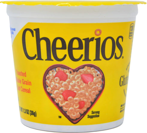 General Mills 1.3oz Cups(6-Pack) Cheerios Breakfast Cereal, Six Single-Serve