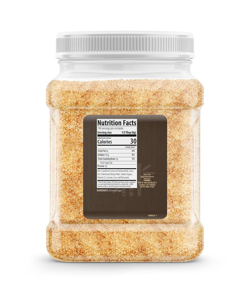 3.5 Unpretentious Demerara Sugar Pounds, Food Storage, Raw First-Pressed Sugarcane Crystals For Drinks & Baking