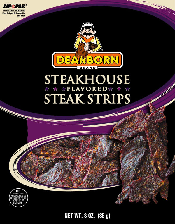 Dearborn Steakhouse Strips From Angus Beef - 3 Oz. (8 Pack)