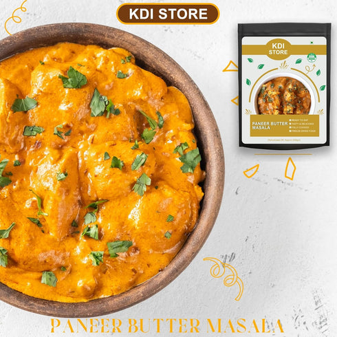 Store Cooked,65g KDI Paneer Butter Masala, Ready to Eat Indian Curry, USDA Organic, Freeze Dried, Fully
