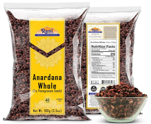 Rani Anardana (Pomegranate) Dry Whole Seeds 3.5oz (100g) ~ All Natural | No Color | Gluten Friendly | Vegan | Non-GMO