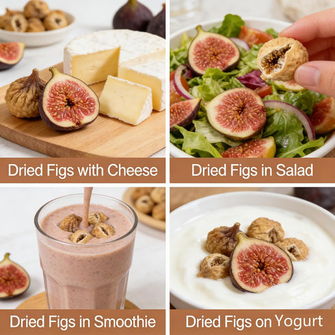 2LB 2x16oz/Bag Natural Sun-Dried Figs | No Added Sugar, Vegan|Good Source of Fiber| Dried Figs for Healthy Snacks