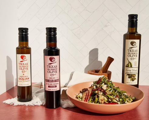 Country (16.9 oz, 2 Pack) Texas Hill Olive Co Terra Verde Extra Virgin Olive Oil - Cold Pressed EVOO Gourmet Olive Oil