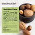 |Packed (1 LB) NUTS U.S. Mixed Nuts In Shell (Almonds, Walnuts, Hazelnuts, Pecans) | No Added Colors and No Artificial