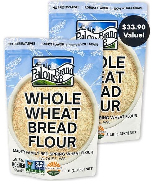 Palouse Brand Certified Glyphosate Residue Free Whole Wheat Bread Flour | 6
