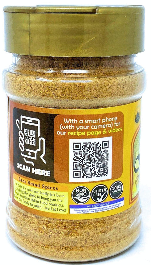 Rani Chat Masala (14 Spice Seasoning Salt), Tangy Indian Seasoning, 4.5oz (127.5g) PET Jar, All Natural, No MSG, Vegan,