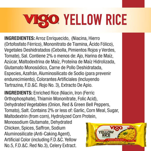 10 (Pack 12) Vigo Saffron Yellow Rice, Ounce