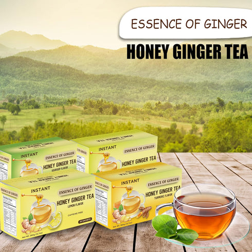 Elephant Park 20 Packets 18 Natural Honey Lemon Ginger Herbal Tea Sachet Instant Beverage Grams Made With Real Pure