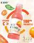 C100 Drink100mg 12% -15 oz, 445mL, 15 Pack Blood Orange Flavored Composite Juice Vitamin C Per Bottle, Real Fruit