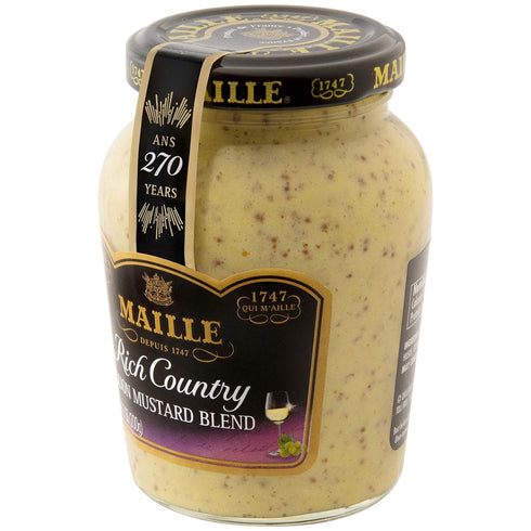 Country 7 Oz (Pack 6) Maille Mustard, Rich Dijon,