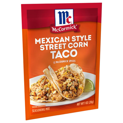 McCormick Mexican Style Street Corn Taco Seasoning Mix, 1 oz (Pack of 12)